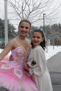 Nutcracker leads: Sugar Plum Fairy ( Kayleigh Bowen from Gray) and "Clara" (Taylor Pronovost , Cumberland Foreside)