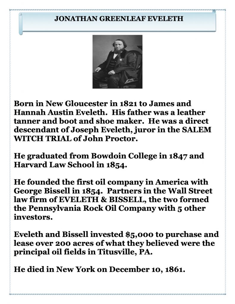 Did You Know? Jonathan Greenleaf Eveleth NGXchange